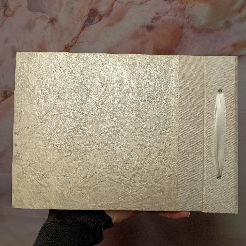 Vintage‎ Handmade India Recycled Pressed Floral Photo Album